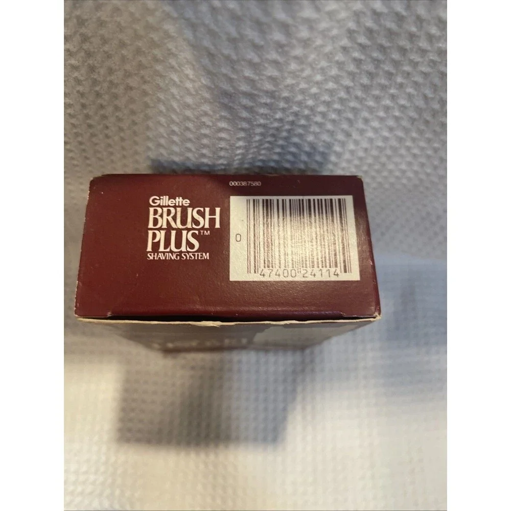 Vintage Gillette Plus Shaving System 1984 Brush & Shave Concentrate